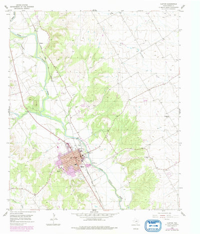 United States Geological Survey Clifton, TX (1955, 24000-Scale) digital map