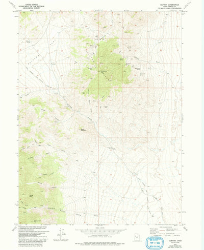 United States Geological Survey Clifton, UT (1973, 24000-Scale) digital map