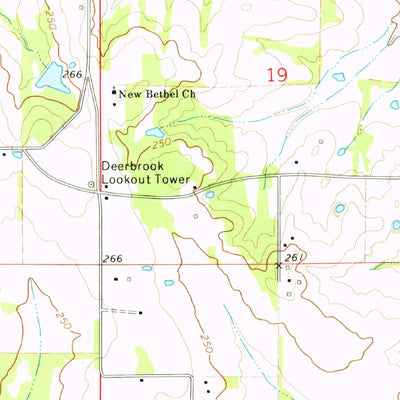 United States Geological Survey Cliftonville, MS (1973, 24000-Scale) digital map