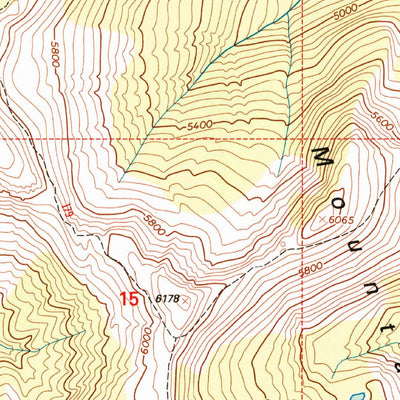 United States Geological Survey Clifty Mountain, ID (1996, 24000-Scale) digital map