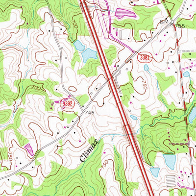 United States Geological Survey Climax, NC (1970, 24000-Scale) digital map