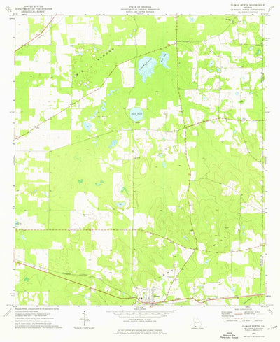 United States Geological Survey Climax North, GA (1974, 24000-Scale) digital map