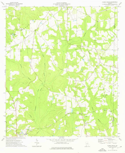 United States Geological Survey Climax South, GA (1974, 24000-Scale) digital map
