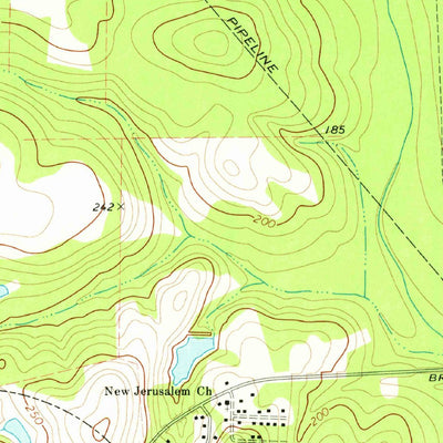 United States Geological Survey Climax South, GA (1974, 24000-Scale) digital map
