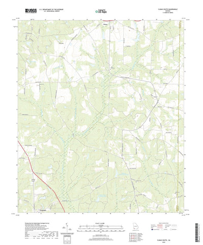 United States Geological Survey Climax South, GA (2020, 24000-Scale) digital map