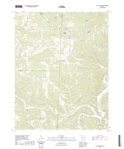 United States Geological Survey Climax Springs, MO (2021, 24000-Scale) digital map