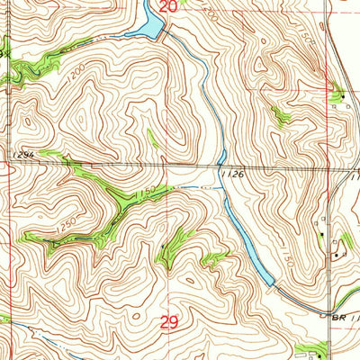 United States Geological Survey Climbing Hill, IA (1964, 24000-Scale) digital map