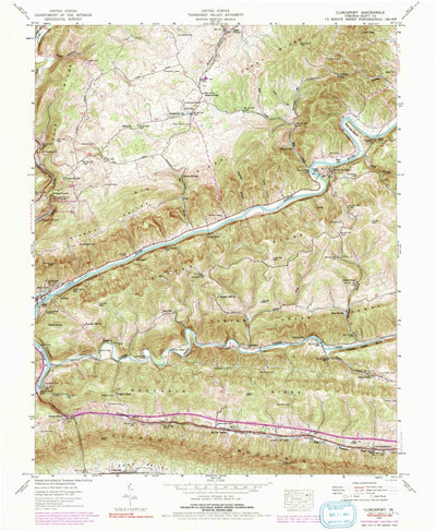 United States Geological Survey Clinchport, VA (1947, 24000-Scale) digital map