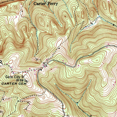 United States Geological Survey Clinchport, VA (1947, 24000-Scale) digital map