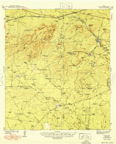 United States Geological Survey Cline, TX (1949, 62500-Scale) digital map