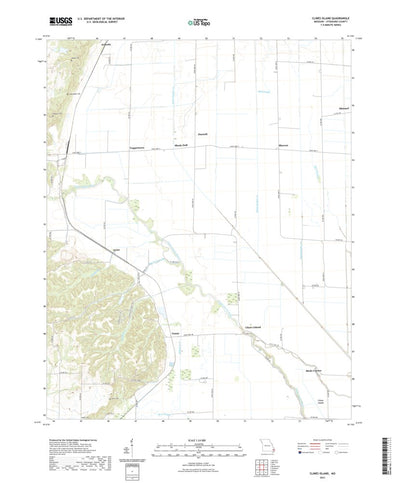 United States Geological Survey Clines Island, MO (2021, 24000-Scale) digital map