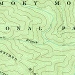 United States Geological Survey Clingmans Dome, NC-TN (1964, 24000-Scale) digital map