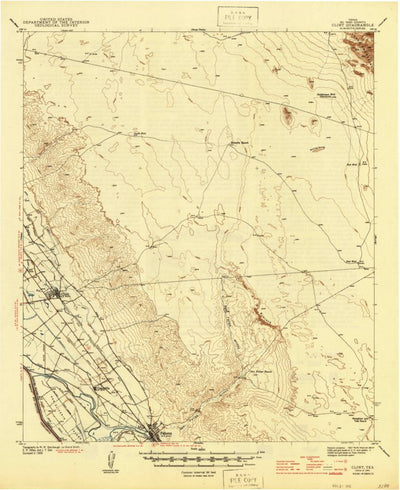 United States Geological Survey Clint, TX (1945, 62500-Scale) digital map