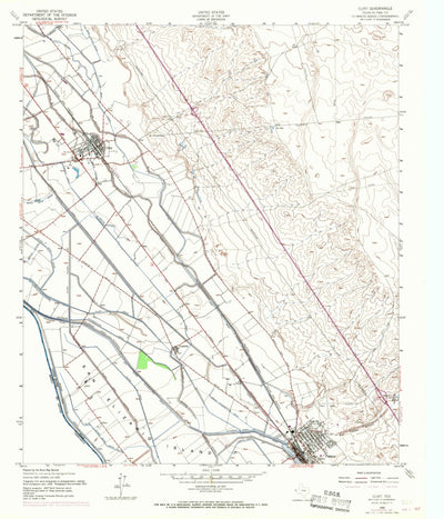 United States Geological Survey Clint, TX (1955, 24000-Scale) digital map