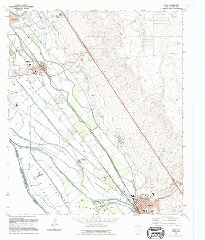 United States Geological Survey Clint, TX (1995, 24000-Scale) digital map