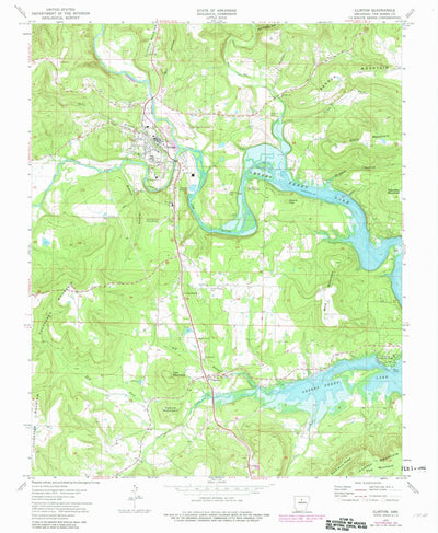 United States Geological Survey Clinton, AR (1973, 24000-Scale) digital map