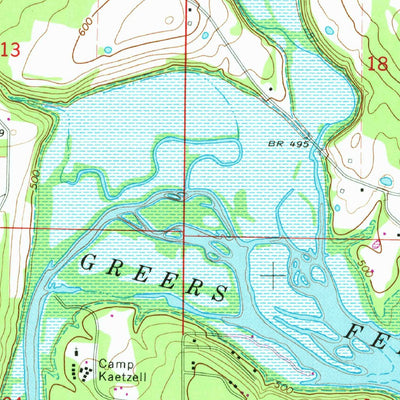 United States Geological Survey Clinton, AR (1973, 24000-Scale) digital map