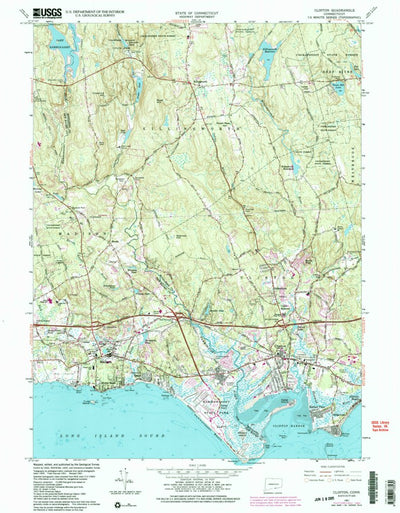 United States Geological Survey Clinton, CT (1961, 24000-Scale) digital map