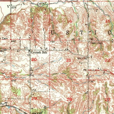 United States Geological Survey Clinton, IA-IL (1952, 62500-Scale) digital map