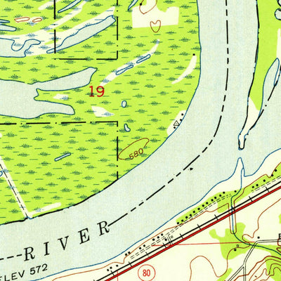 United States Geological Survey Clinton, IL (1953, 24000-Scale) digital map