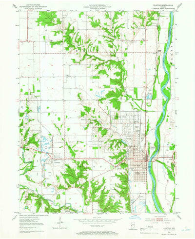 United States Geological Survey Clinton, IN (1951, 24000-Scale) digital map