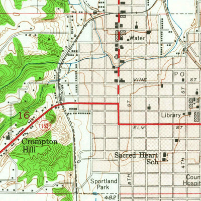 United States Geological Survey Clinton, IN (1951, 24000-Scale) digital map