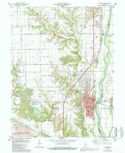 United States Geological Survey Clinton, IN (1978, 24000-Scale) digital map