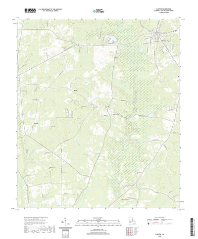 United States Geological Survey Clinton, LA (2020, 24000-Scale) digital map