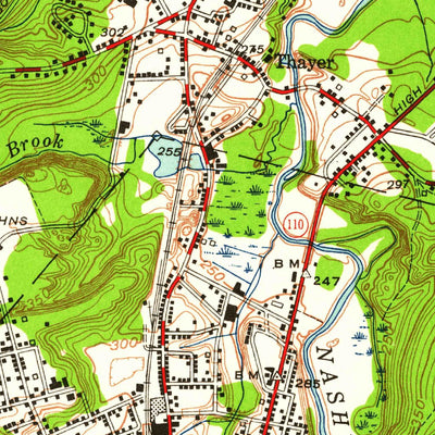 United States Geological Survey Clinton, MA (1950, 24000-Scale) digital map