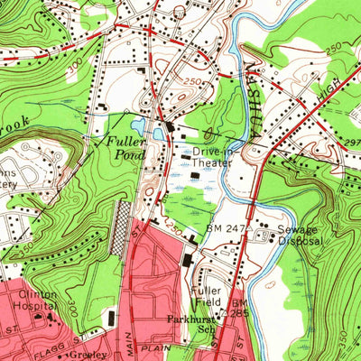 United States Geological Survey Clinton, MA (1965, 24000-Scale) digital map