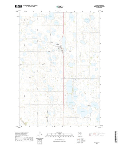 United States Geological Survey Clinton, MN (2022, 24000-Scale) digital map