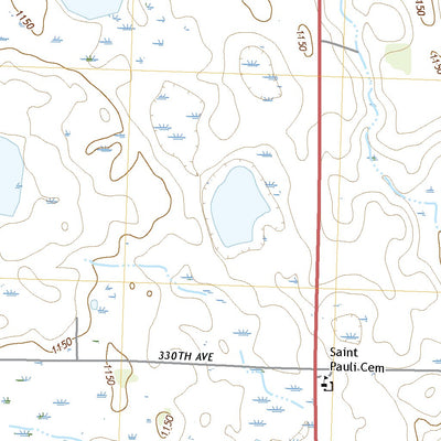United States Geological Survey Clinton, MN (2022, 24000-Scale) digital map
