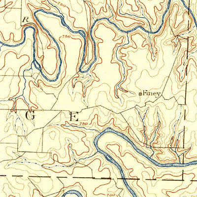 United States Geological Survey Clinton, MO (1887, 125000-Scale) digital map