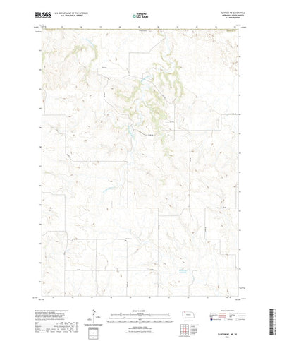 United States Geological Survey Clinton NE, NE (2021, 24000-Scale) digital map