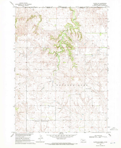 United States Geological Survey Clinton NE, NE-SD (1969, 24000-Scale) digital map