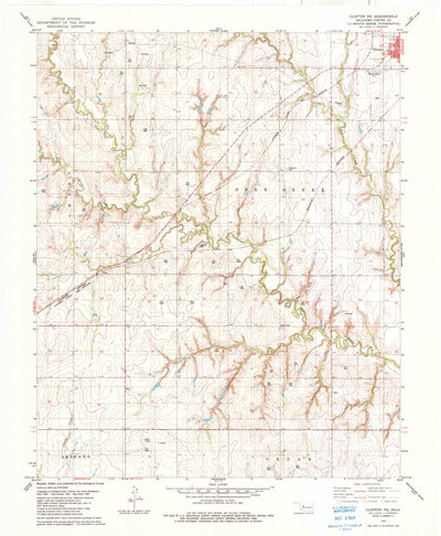 United States Geological Survey Clinton NE, OK (1983, 24000-Scale) digital map