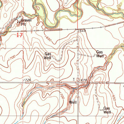 United States Geological Survey Clinton NE, OK (1983, 24000-Scale) digital map