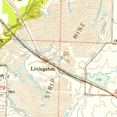 United States Geological Survey Clinton North, MO (1953, 24000-Scale) digital map