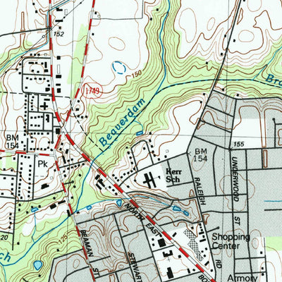 United States Geological Survey Clinton North, NC (1986, 24000-Scale) digital map