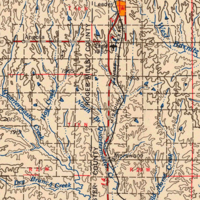 United States Geological Survey Clinton, OK-TX (1957, 250000-Scale) digital map