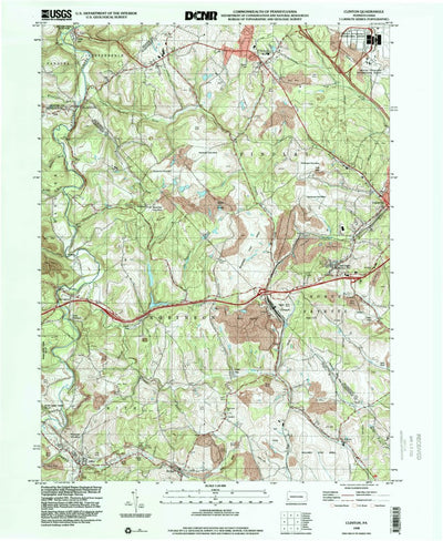 United States Geological Survey Clinton, PA (1998, 24000-Scale) digital map