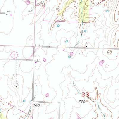 United States Geological Survey Clinton South, MO (1953, 24000-Scale) digital map