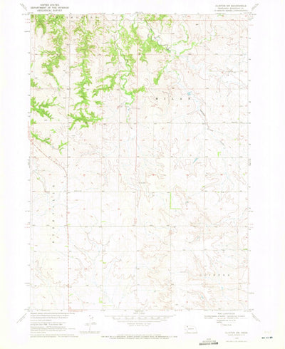 United States Geological Survey Clinton SW, NE (1969, 24000-Scale) digital map