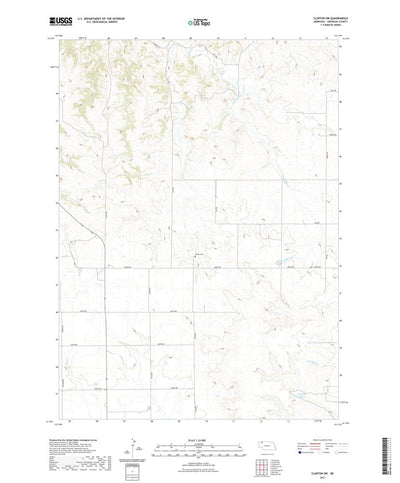 United States Geological Survey Clinton SW, NE (2021, 24000-Scale) digital map
