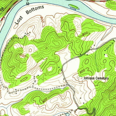 United States Geological Survey Clinton, TN (1952, 24000-Scale) digital map