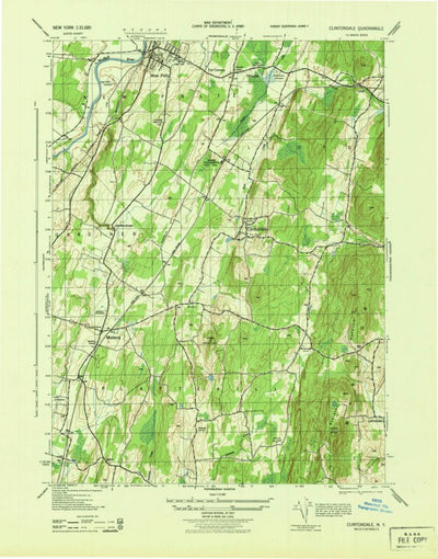United States Geological Survey Clintondale, NY (1943, 31680-Scale) digital map