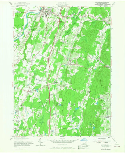 United States Geological Survey Clintondale, NY (1957, 24000-Scale) digital map