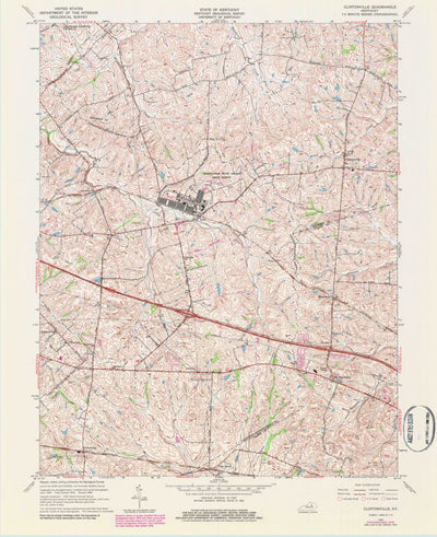 United States Geological Survey Clintonville, KY (1965, 24000-Scale) digital map