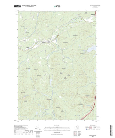 United States Geological Survey Clintonville, NY (2023, 24000-Scale) digital map
