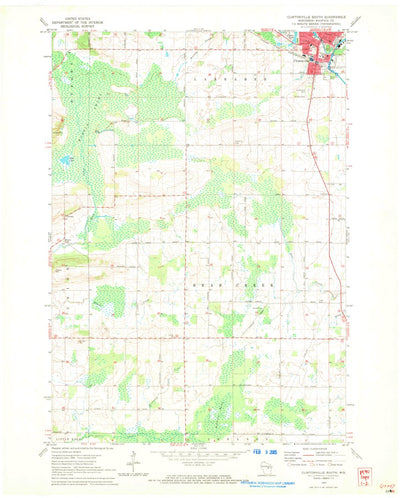 United States Geological Survey Clintonville South, WI (1970, 24000-Scale) digital map